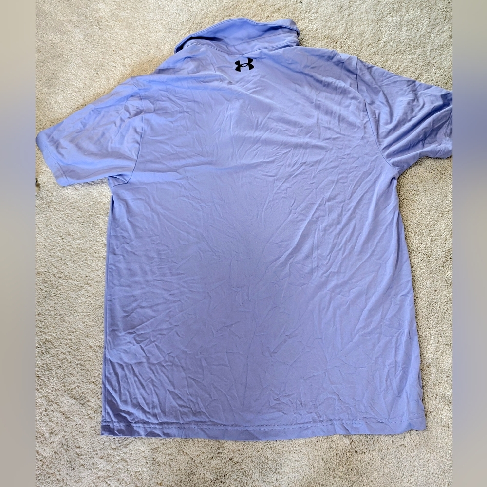 Under Armour Men's Light Purple Polo Shirt - Picture 3 of 5